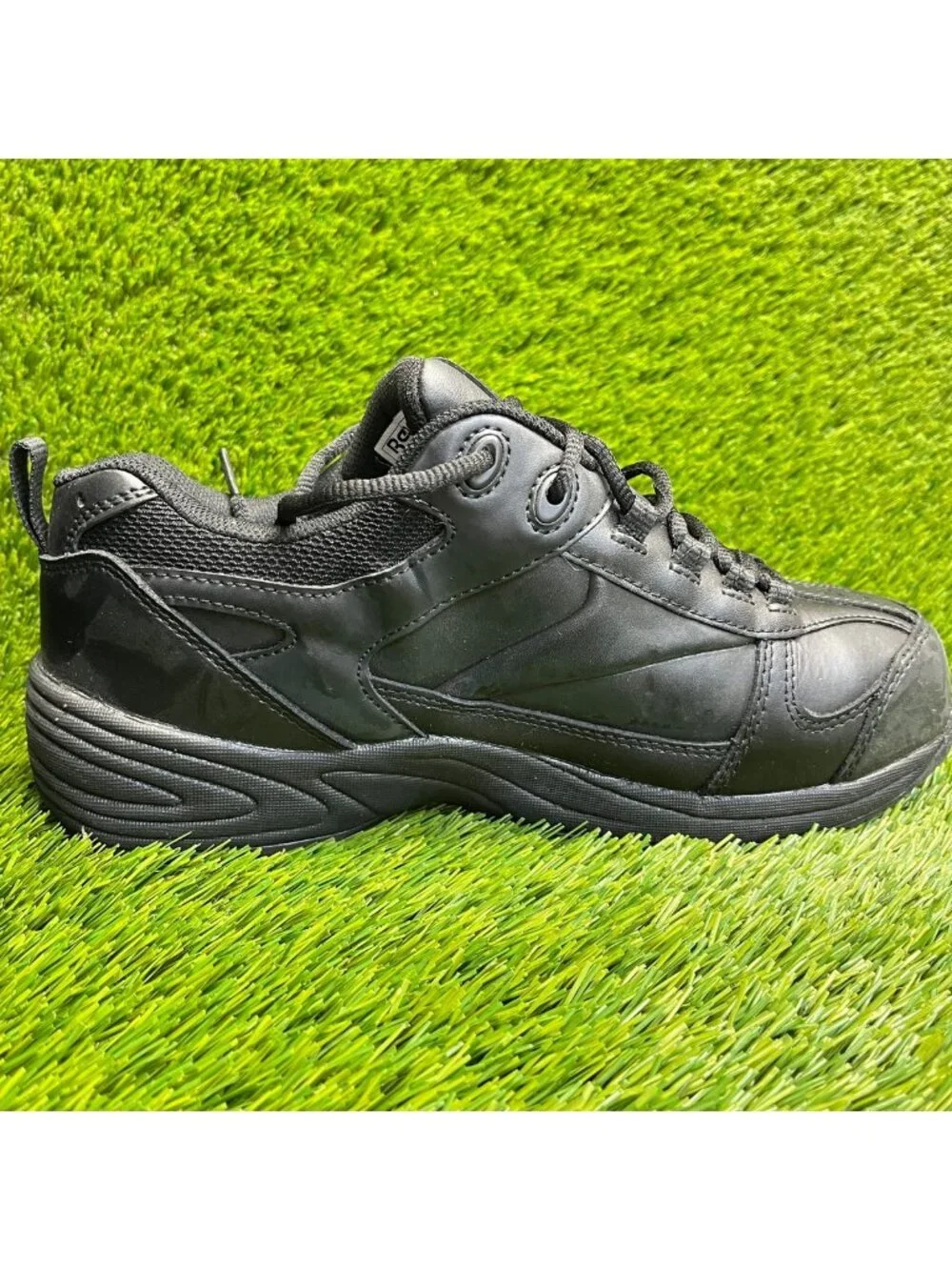 Reebok Centose Mens Size 9 Black Leather Composite Toe Safety Working Shoes